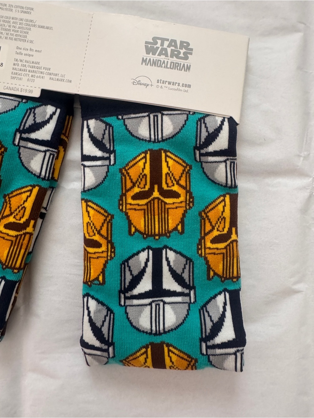 Hallmark Star Wars Mandalorian Socks NWT One Size Fits Most - Picture 6 of 7